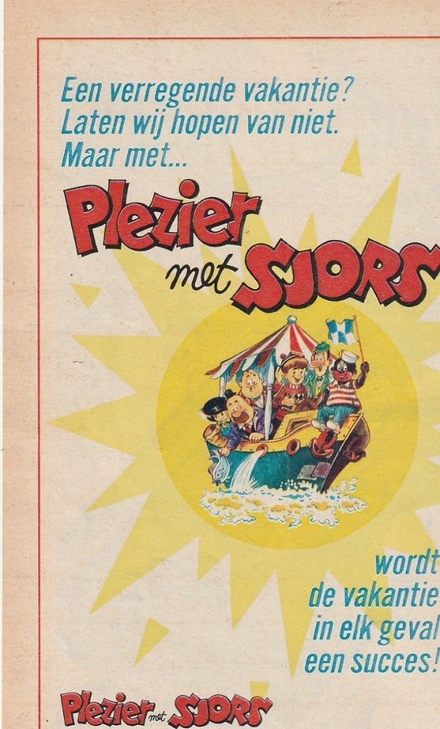 Retro reclame 1966 Sjors Rebellenclub verregende vakantie, Verzenden, Overige typen