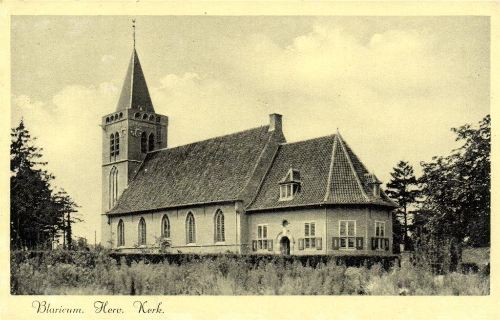 Blaricum. Herv. Kerk. - 1941 gelopen, Ophalen of Verzenden, 1940 tot 1960, Gelopen, Noord-Brabant