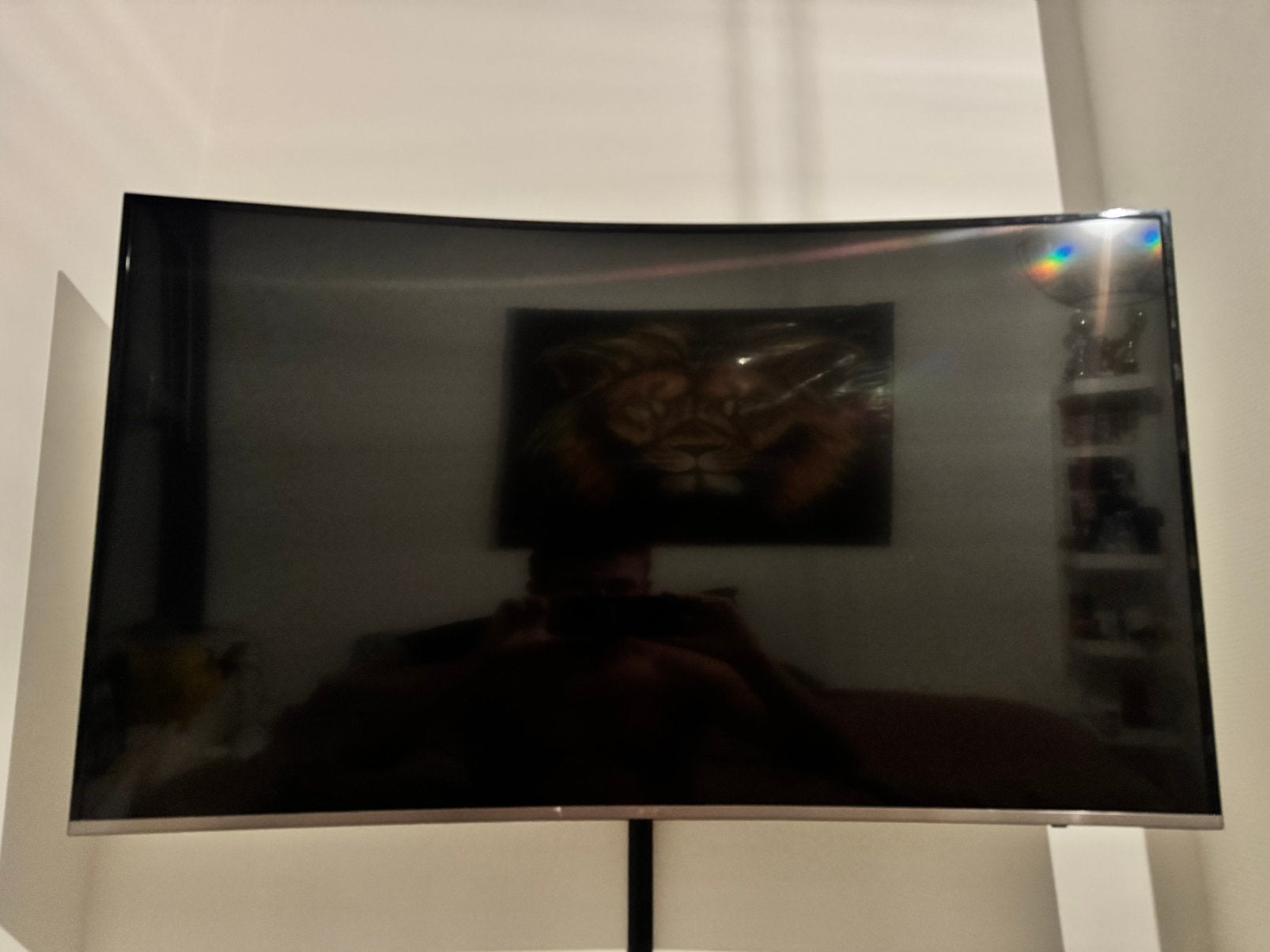Samsung 49" Curved Smart TV Ultra HD 4K. MET DEFECT!, Audio, Tv en Foto, Ophalen, Gebruikt, 50 Hz, Samsung