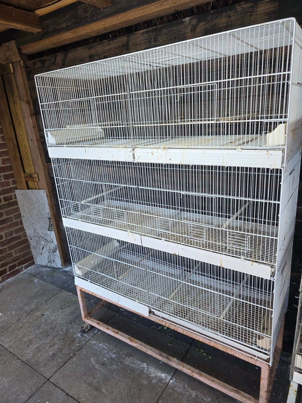 3 witte draadkooien te koop 1meter20bij 40bij45, Dieren en Toebehoren, Mannelijk