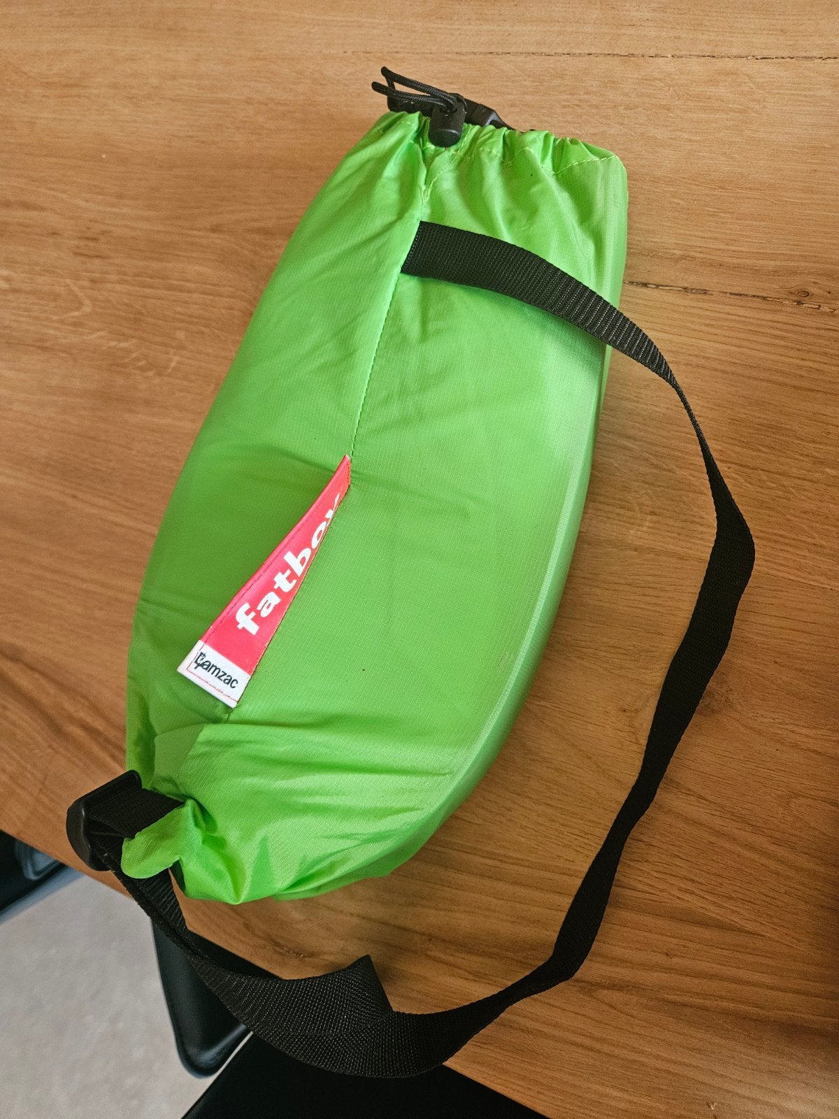 Fatboy Lamzac Air Lounger Groen - Opblaasbare Zitzak, Ophalen of Verzenden, Zo goed als nieuw