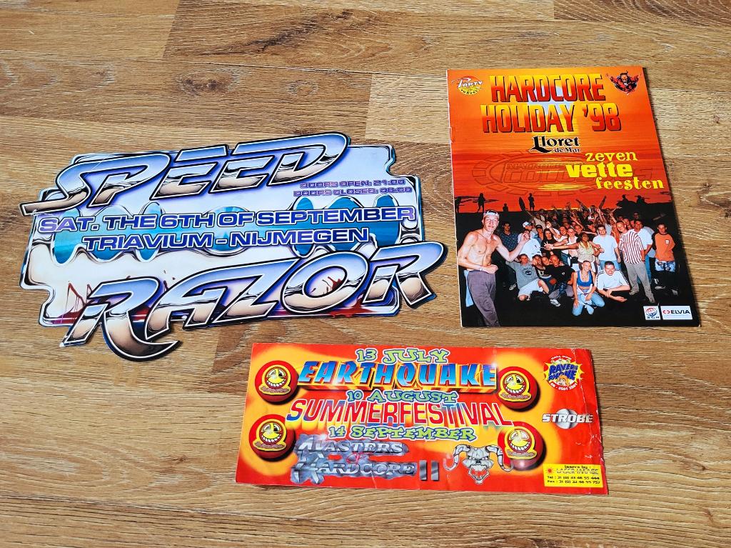Hardcore flyers ( Thunderdome / Gabber / ID&T / Earthquake ), Verzamelen, Ophalen of Verzenden, Gebruikt
