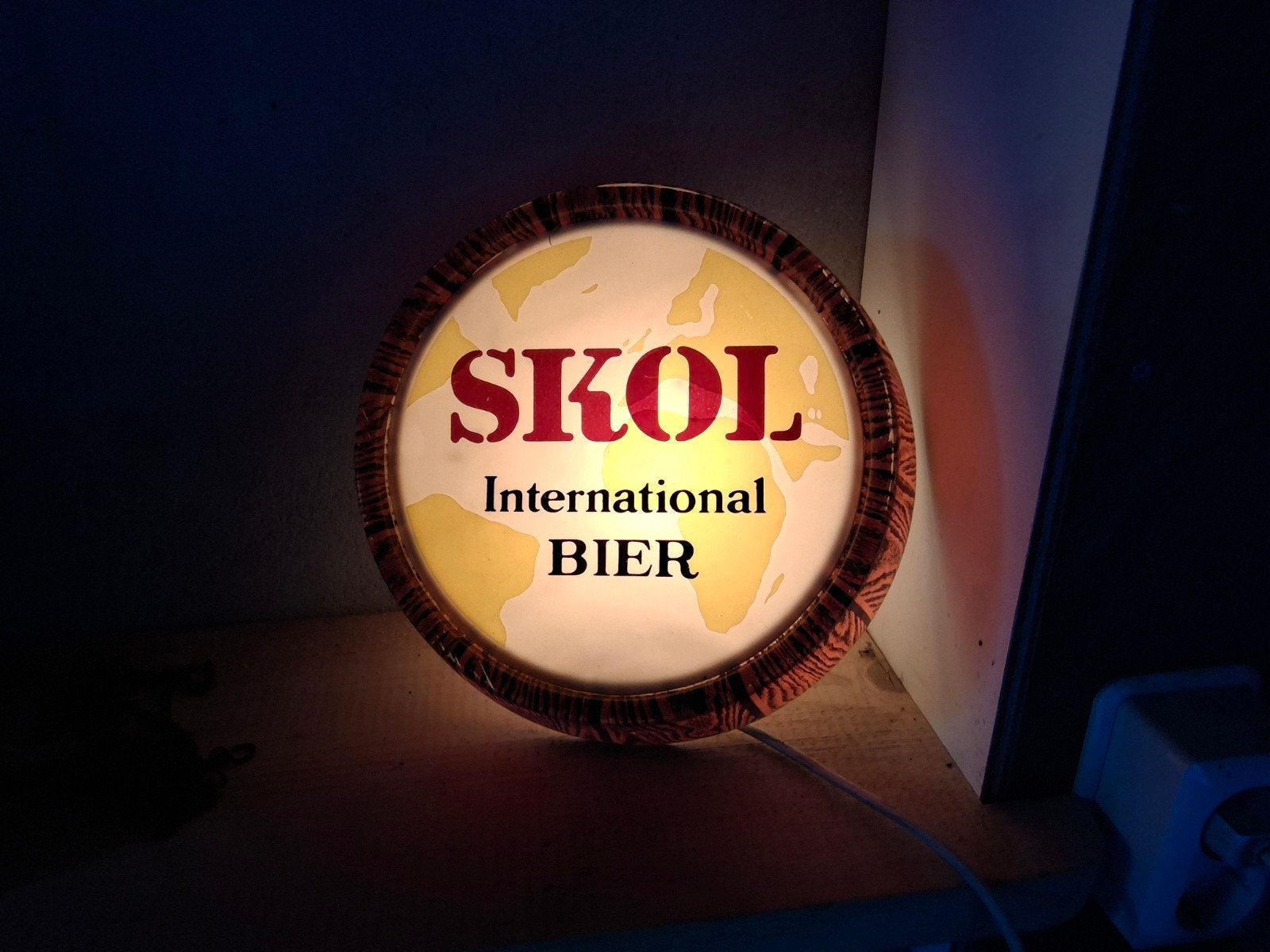 Skol International Bier Lichtreclame, Verzamelen, Biermerken, Ophalen
