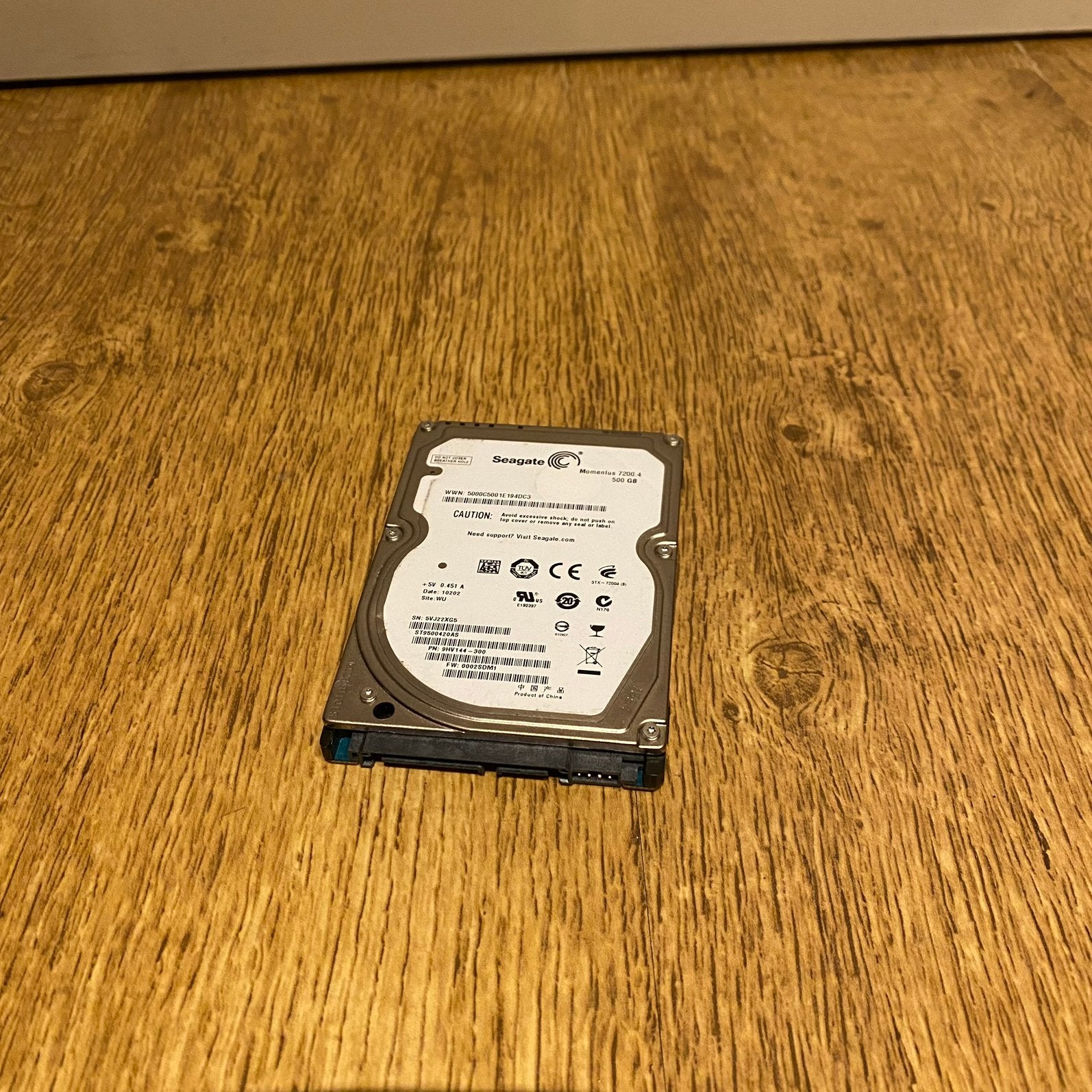 Seagate Momentus 500GB 2,5inch Hardeschijf, Computers en Software, Harde schijven, Intern, Gebruikt, Ophalen of Verzenden, 500 GB
