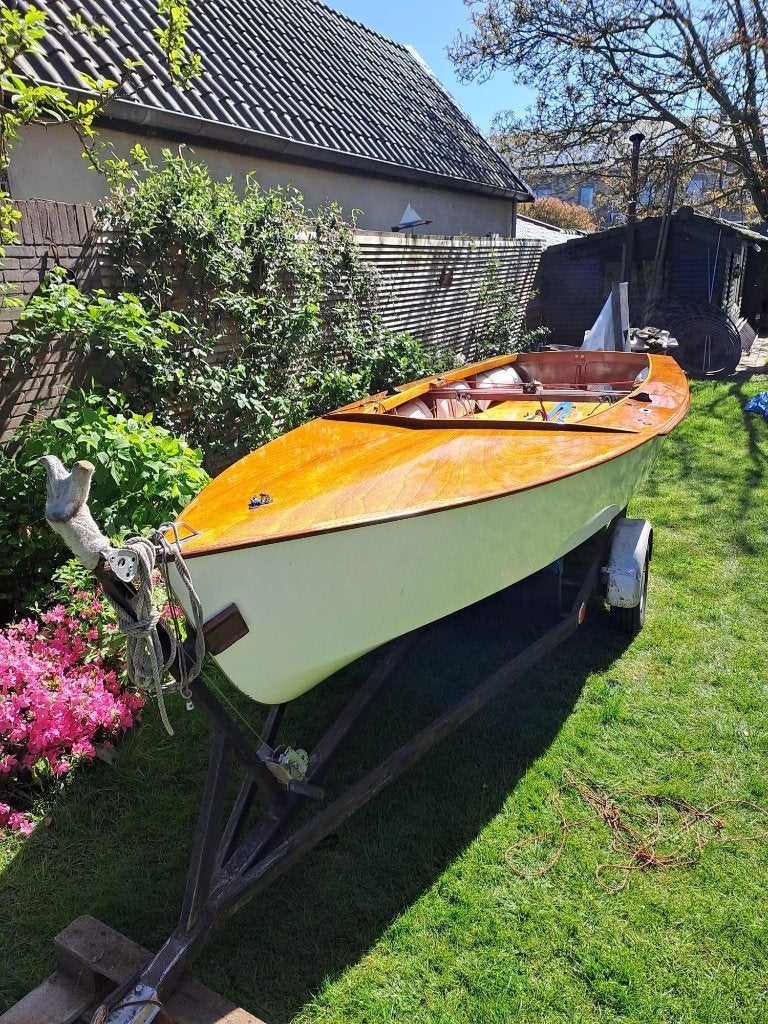 Wedstrijd schakel zeilboot met trailer, Watersport en Boten, Ophalen, Gebruikt, Minder dan 15 m², Overige typen