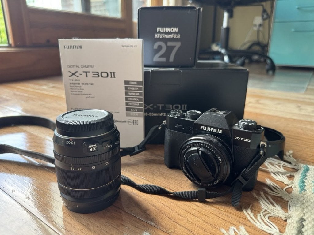 Fujifilm X-T30 II XC15-45mm + 27mm Lens 4K, Audio, Tv en Foto, Fotocamera's Digitaal, Ophalen, Bluetooth, Zo goed als nieuw, Fujifilm