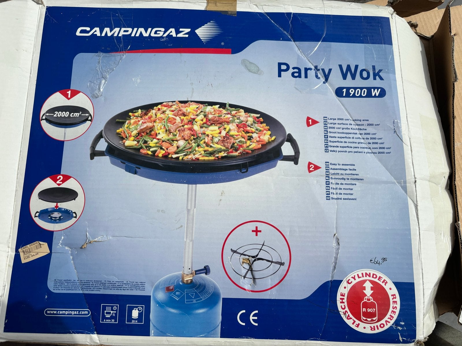 Campingaz Party Wok 1900W - nieuw in doos, Ophalen of Verzenden, Nieuw