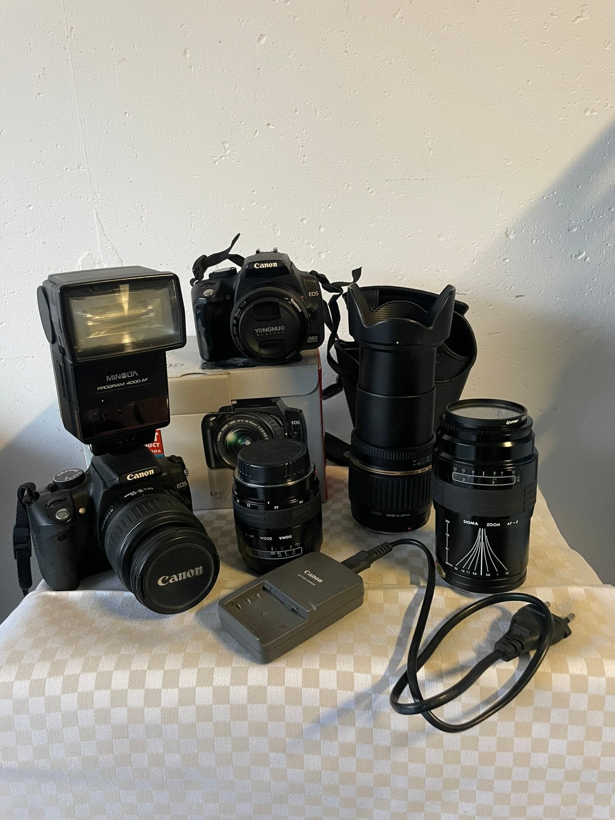 Complete Canon fotocamera set camera, lenzen en accessoires, Ophalen, Zo goed als nieuw, Canon, 8 keer of meer