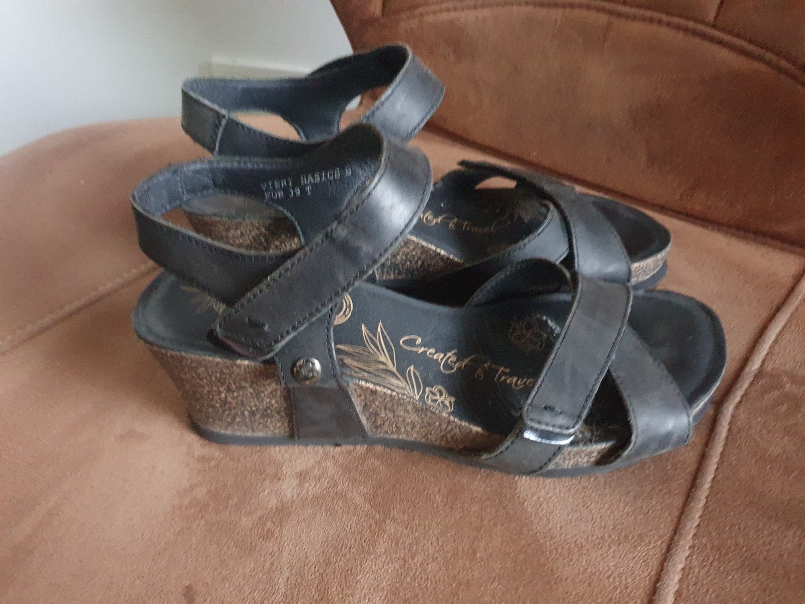 Te koop Panama Jack sandalen zwart maat 39, Ophalen of Verzenden, Zo goed als nieuw, Zwart, Sandalen of Muiltjes