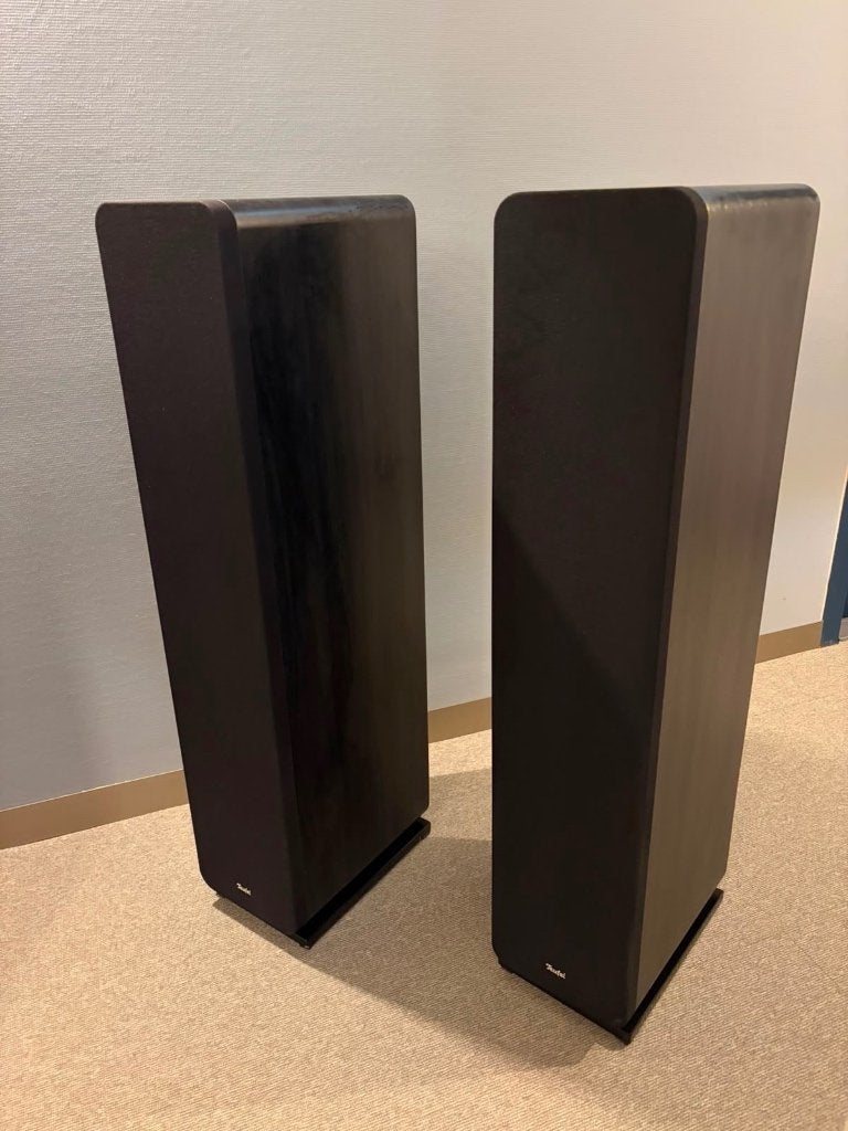 set van twee Teufel UL 40 Mk2 vloerstaande speakers., Audio, Tv en Foto, Luidsprekers, Vloerstaande luidspreker, Gebruikt, Ophalen