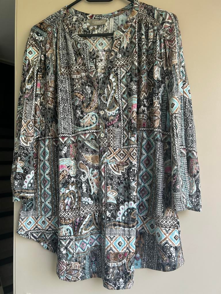 Canda Blouse met Paisley Print. Maat 48, Ophalen of Verzenden, Gedragen, Maat 42/44 (L), Overige kleuren