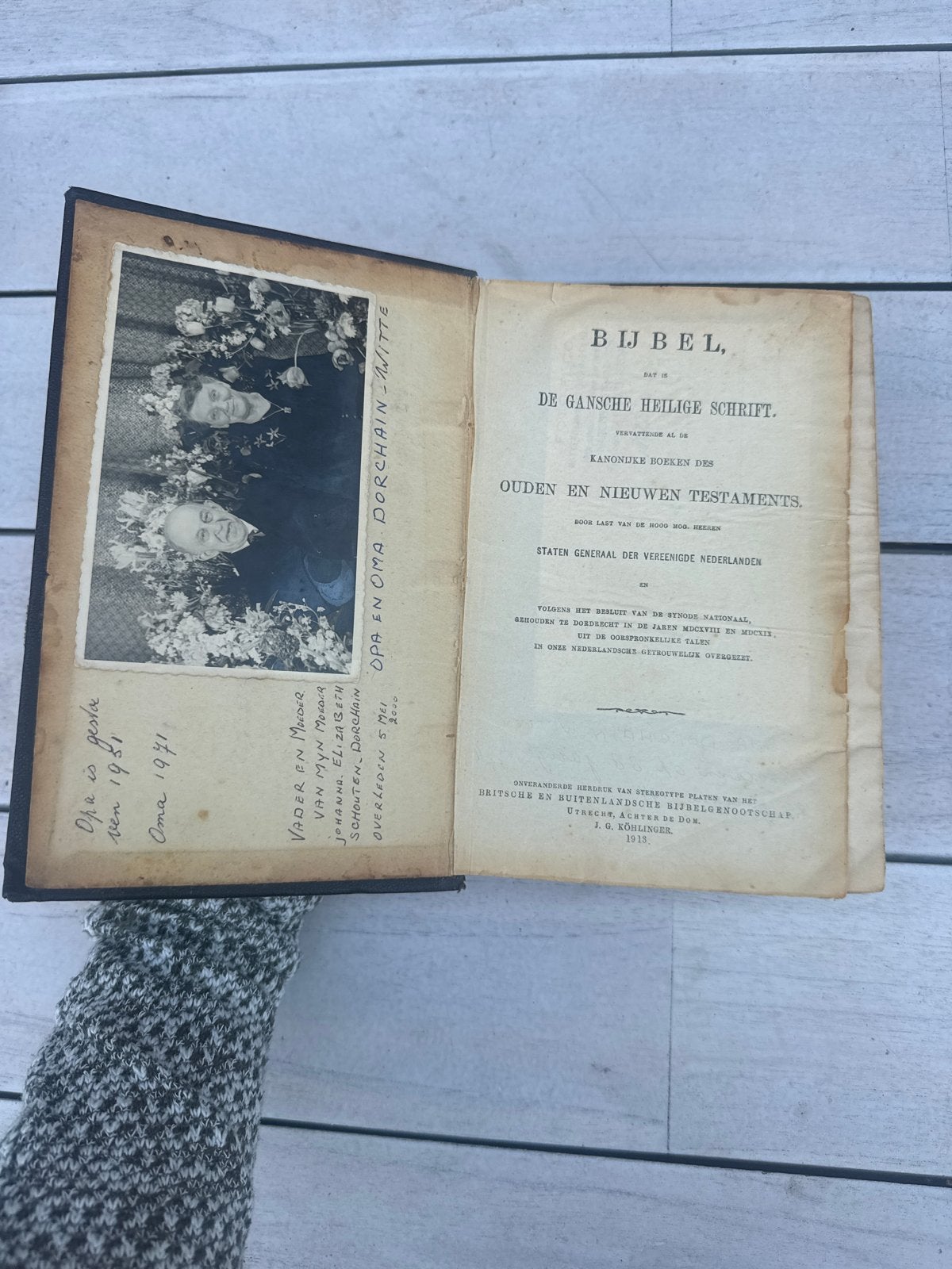 Antieke Bijbel uit 1913 - Statenvertaling, Ophalen of Verzenden