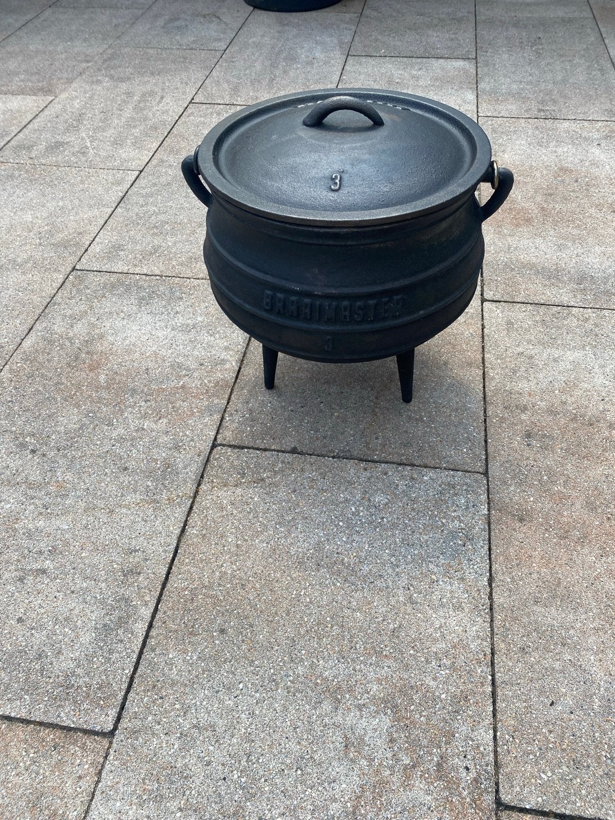 Gietijzeren ketelpan Braaimaster nr 3, Ø 25cm, Huis en Inrichting, Keuken | Potten en Pannen, Ophalen, Gebruikt, Gietijzer, Kookpan