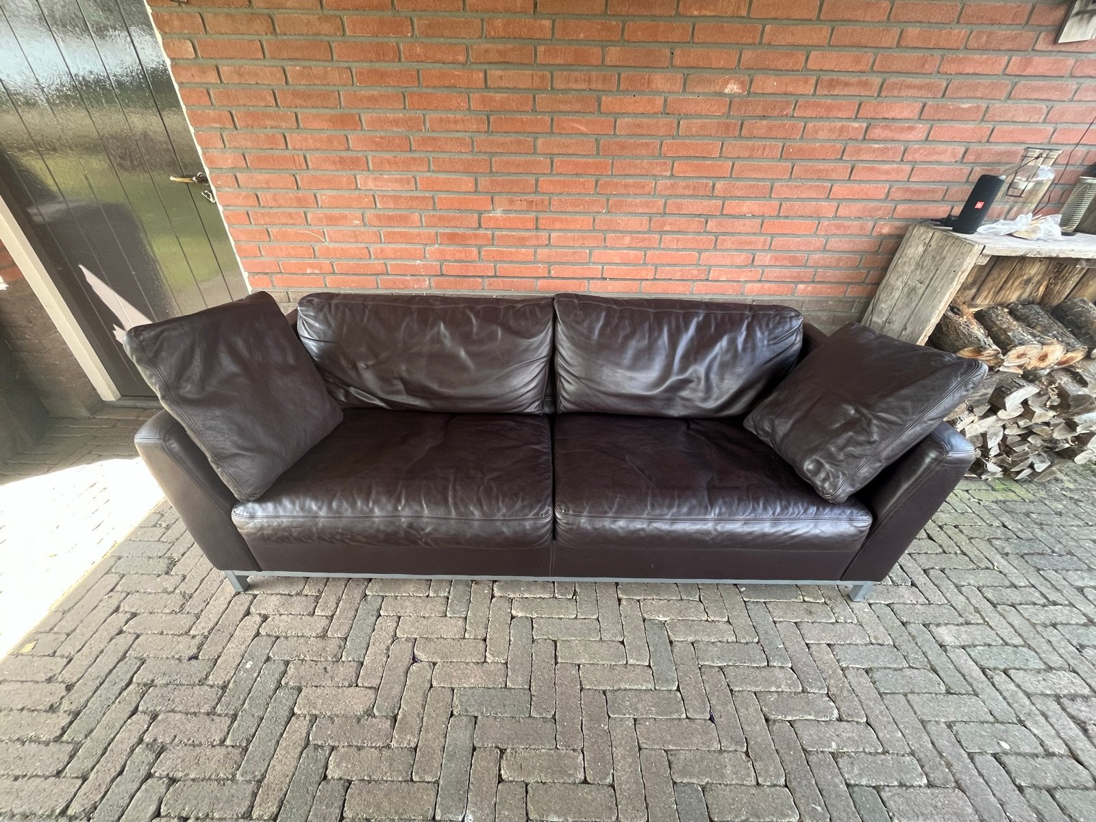 Gratis af te halen: Enzo Luca 2,5-zits bank, Ophalen, Gebruikt, Driepersoons, Rechte bank