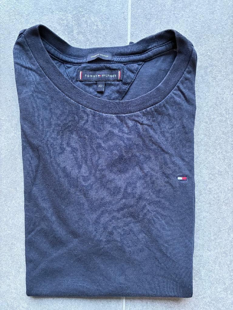 T-shirt Tommy Hilfiger donkerblauw maat 152, Kinderen en Baby's, Kinderkleding | Maat 152, Gebruikt, Ophalen of Verzenden, Tommy Hilfiger