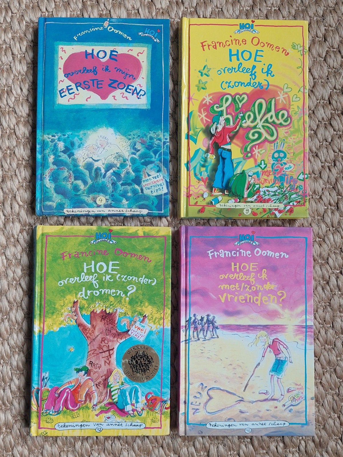 4 boeken Francine Oomen - Hoe overleef ik, Boeken, Ophalen of Verzenden, Zo goed als nieuw, Francine Oomen
