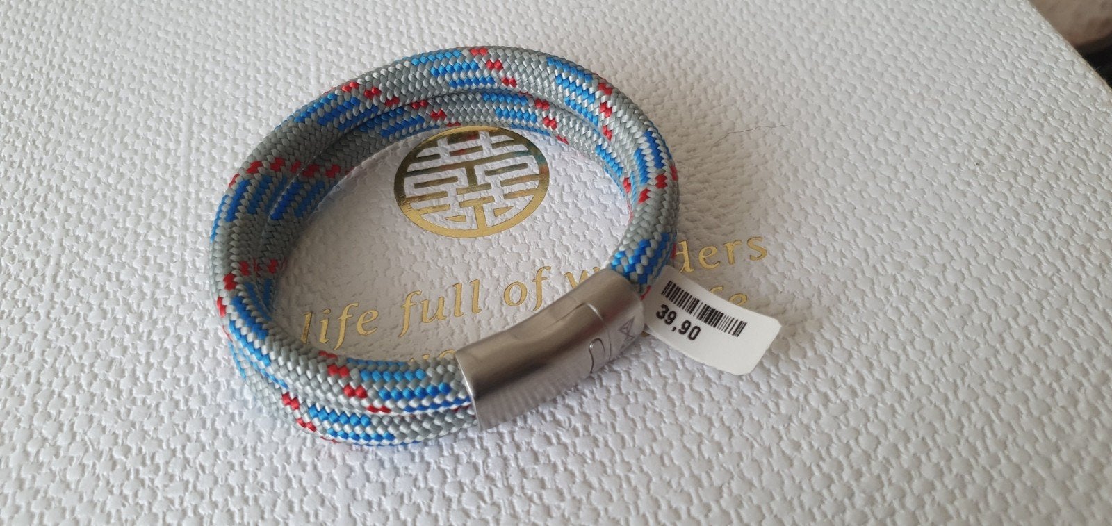 AZE JEWELS stoere armband 19.5cm nieuw. VADERDAG CADEAU, Sieraden, Tassen en Uiterlijk, Ophalen of Verzenden, Nieuw, Zilver