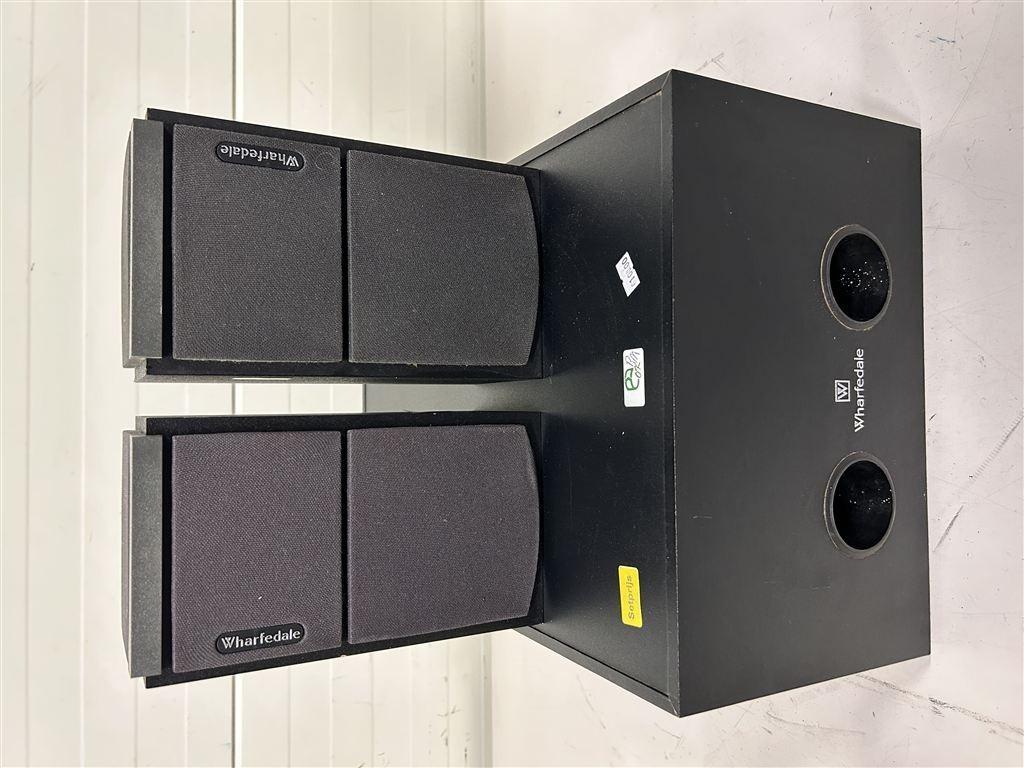A7416. Wharfedale Sub Bass en 2 Satellite, model 2130, Overige merken, Gebruikt, Ophalen of Verzenden, 120 watt of meer