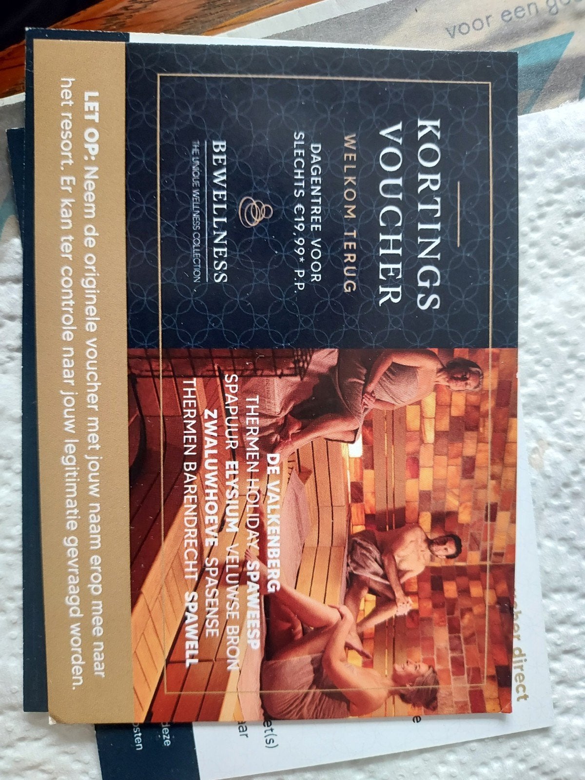 sauna bezoekje, Tickets en Kaartjes