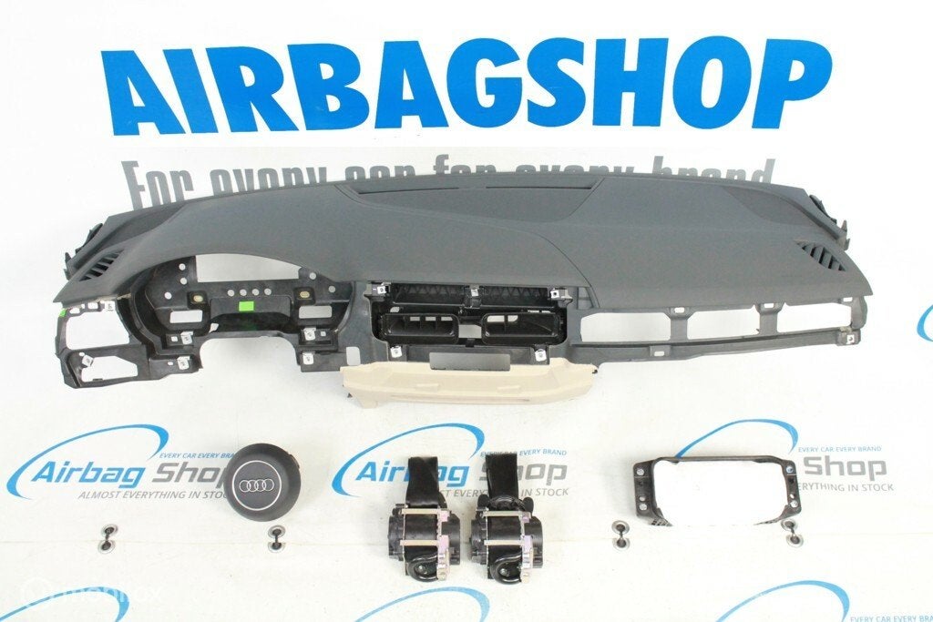 Airbag set Dashboard 3 spaak grijs/beige Audi A5 2016-heden, Gebruikt, Ophalen of Verzenden