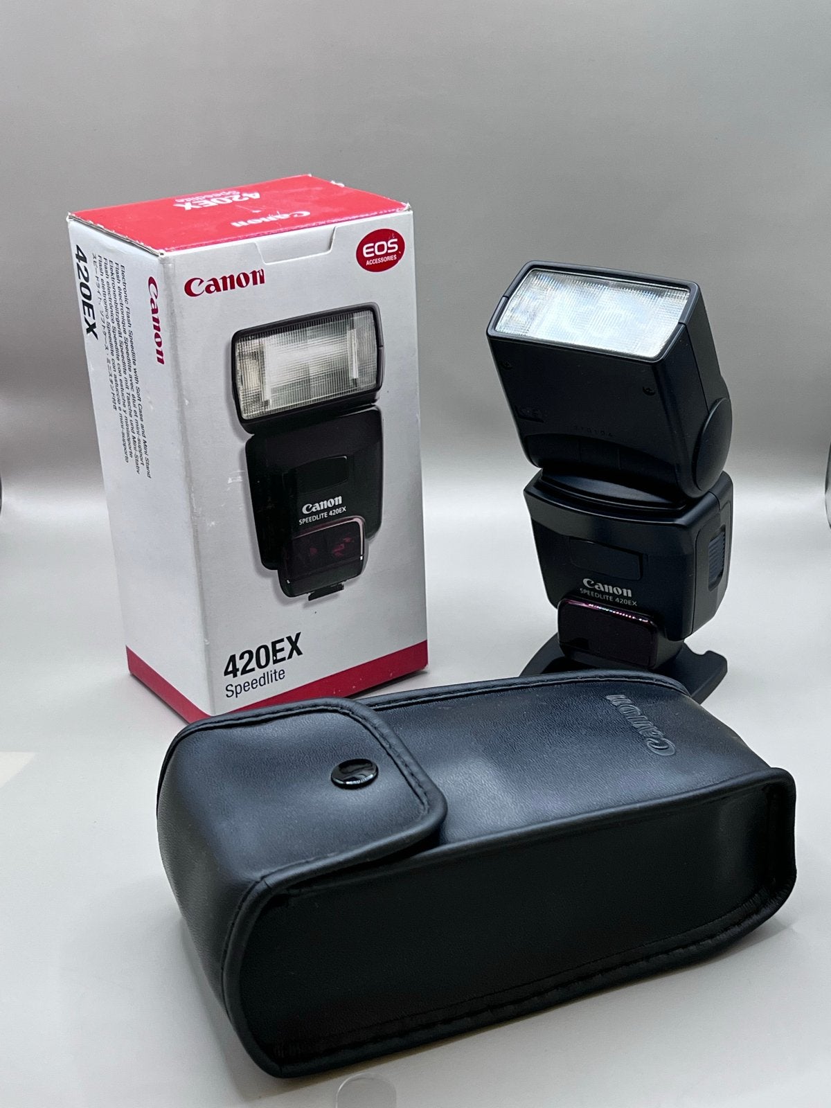 Canon Speedlite 420EX Externe Flitser, met hoes en diffuser, Canon, Canon, Externe flitser, Ophalen of Verzenden