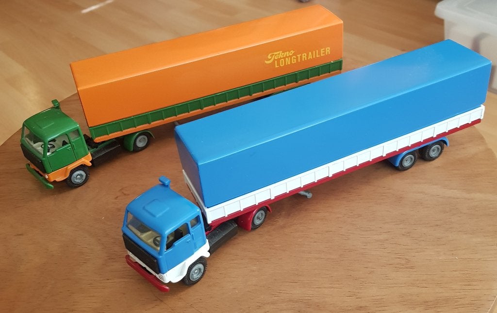 TEKNO 2X VOLVO FB89, Verzenden, Zo goed als nieuw, Bus of Vrachtwagen, Tekno