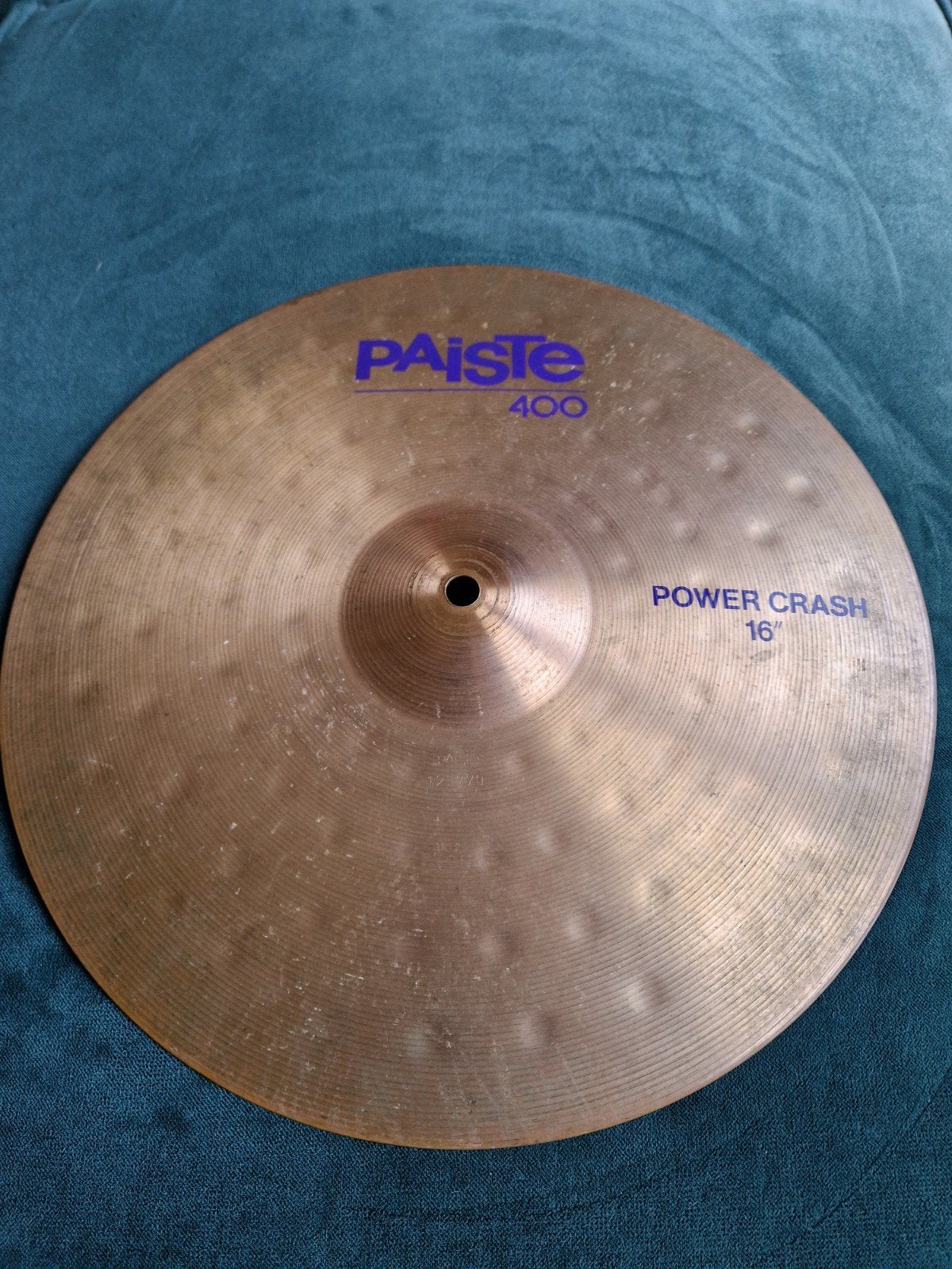 Paiste 400 16" Power Crash, Muziek en Instrumenten, Ophalen, Gebruikt, Drums of Percussie