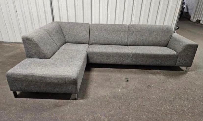 !!ACTIE!! GRIJZE HOEKBANK, DIRECT LEVERBAAR, Huis en Inrichting, Hoekbank, 300 cm of meer, Ophalen of Verzenden, Zo goed als nieuw
