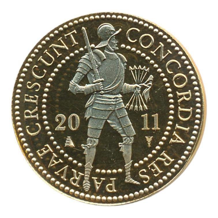 Nederland Gouden Dubbele Dukaat 2011, Ophalen of Verzenden, Goud