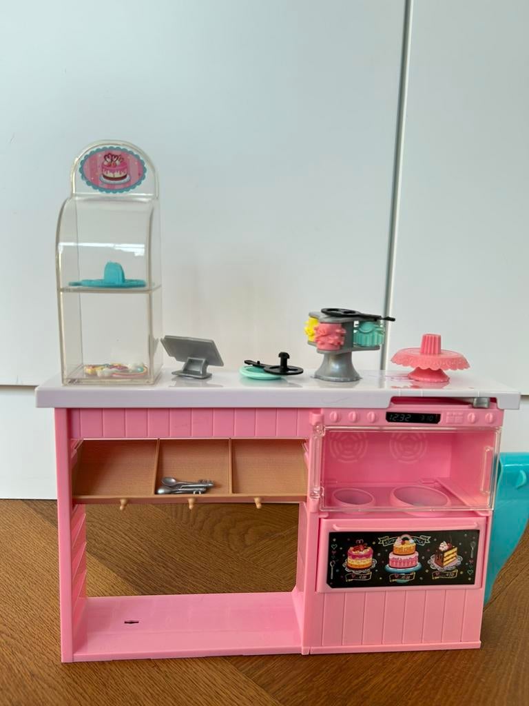Barbie bakkerij play-doh setje mattel, Ophalen, Zo goed als nieuw, Toebehoren