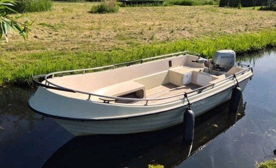 Rhea 500 met Honda 50pk – Vaarklaar en compleet!, Watersport en Boten, Motorboten en Motorjachten, Gebruikt, Afdekzeil, Buitenboordmotor
