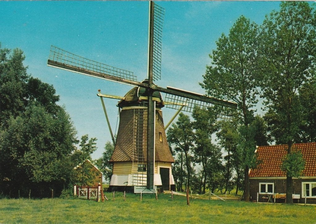 ONBEKENDE MOLEN JAREN 50 , MOOIE OUDE KAART KO386, Ophalen of Verzenden, 1940 tot 1960, Ongelopen