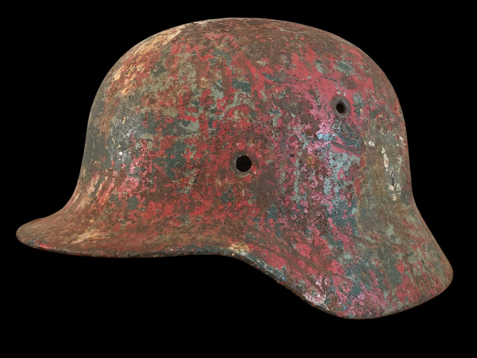 WW2 M40 Ex-camo helm, Ophalen, Duitsland, Helm of Baret