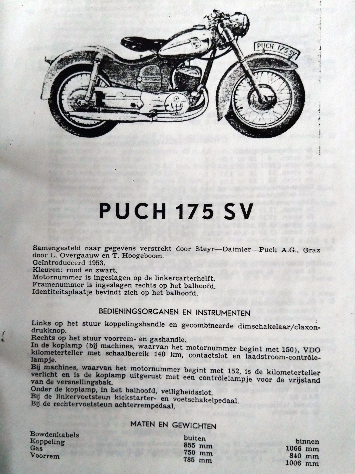 Werkplaatshandboek PUCH 175/250, Ophalen of Verzenden