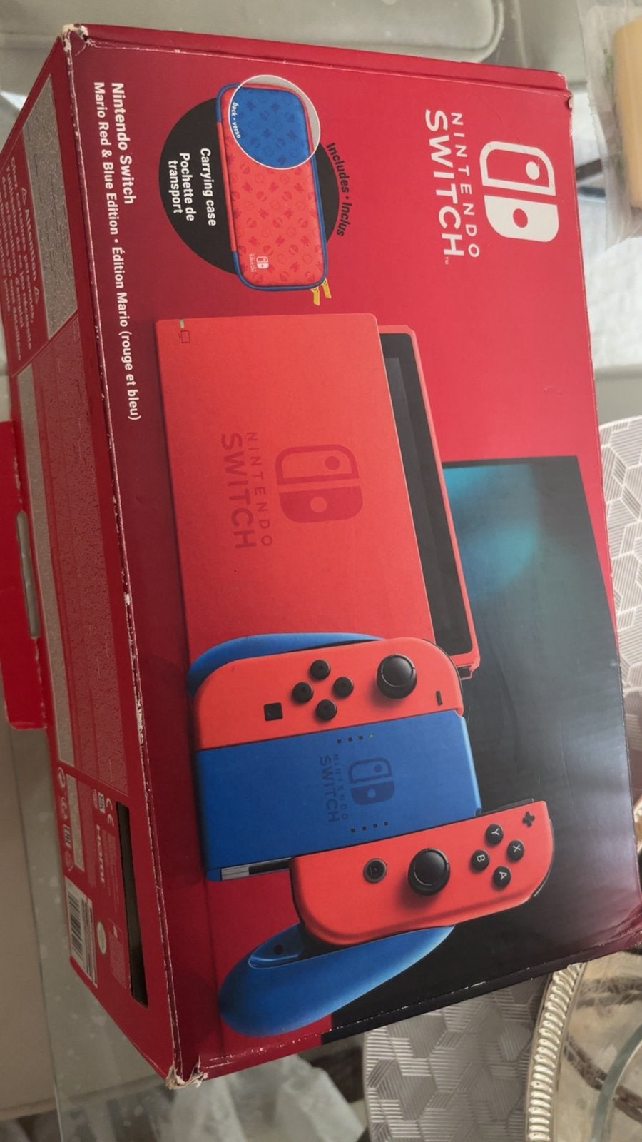 Nintendo Switch Limited Edition Mario Red & Blue, Spelcomputers en Games, Spelcomputers | Nintendo Switch, Ophalen of Verzenden