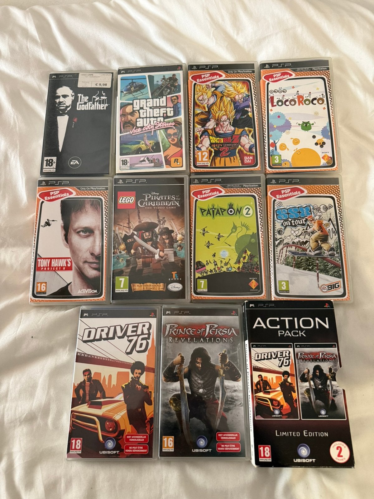 Verschillende PSP Games, Spelcomputers en Games, Games | Sony PlayStation Portable, 1 speler, Ophalen of Verzenden, Zo goed als nieuw