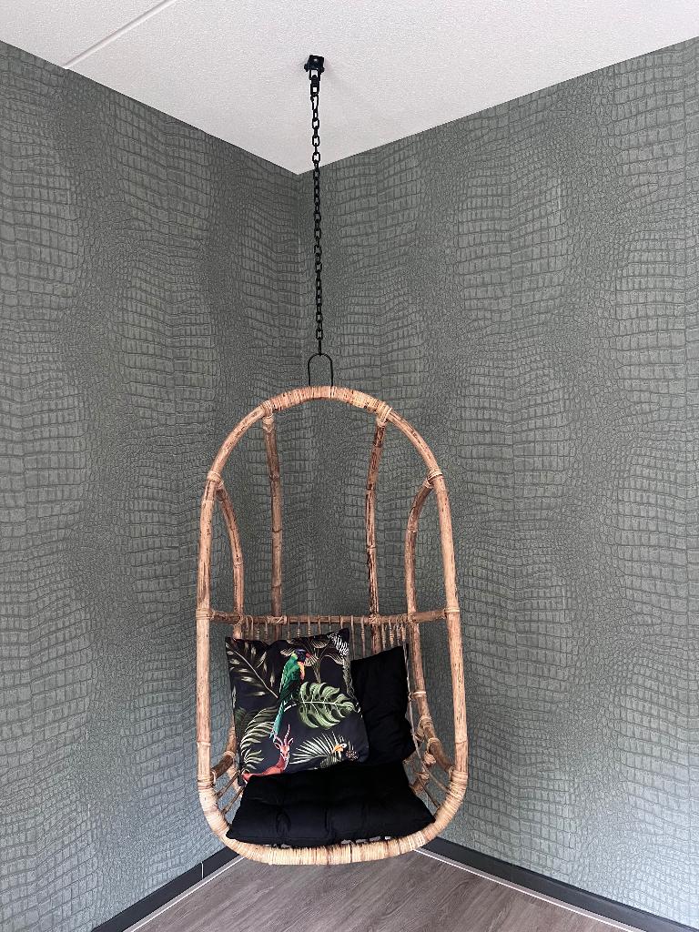 Hangstoel voor aan het plafond, Huis en Inrichting, Stoelen, Zo goed als nieuw, Eén, Hout, Bruin, Ophalen