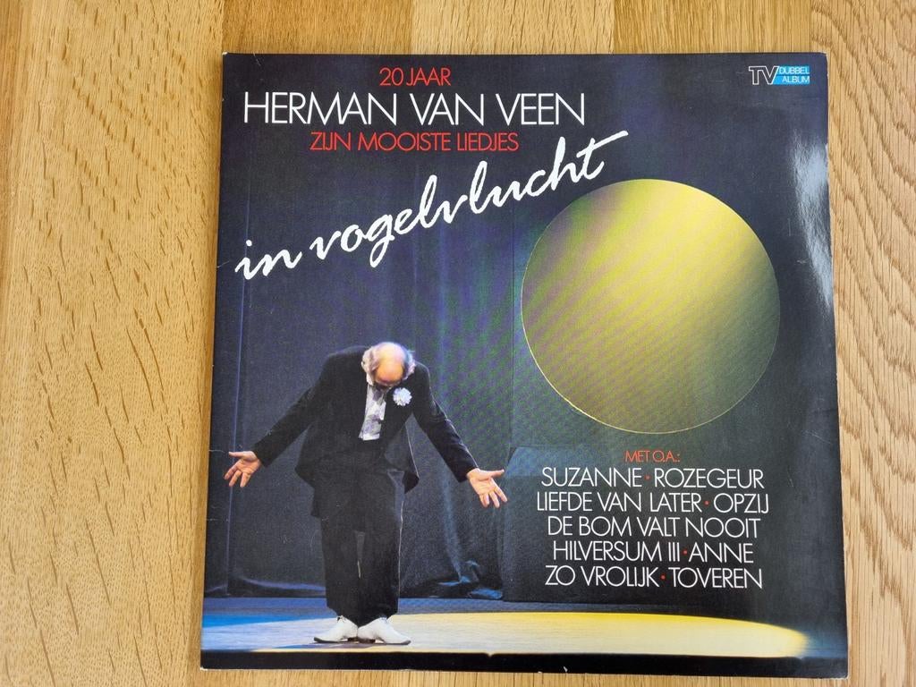 Herman van Veen - Zijn Mooiste Liedjes In Vogelvlucht LP, Cd's en Dvd's, Gebruikt, Complilatie, 1980 - 1989, Ophalen of Verzenden