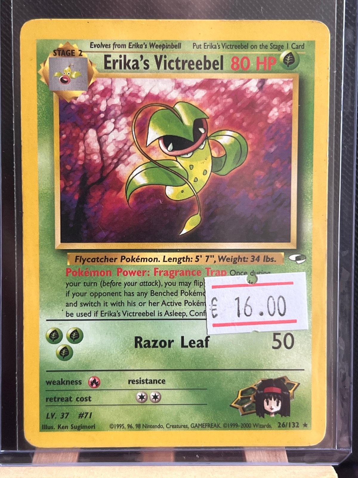 Erika's Victreebel Pokémon Kaart (Jungle Set), Hobby en Vrije tijd, Verzamelkaartspellen | Pokémon, Ophalen of Verzenden, Gebruikt