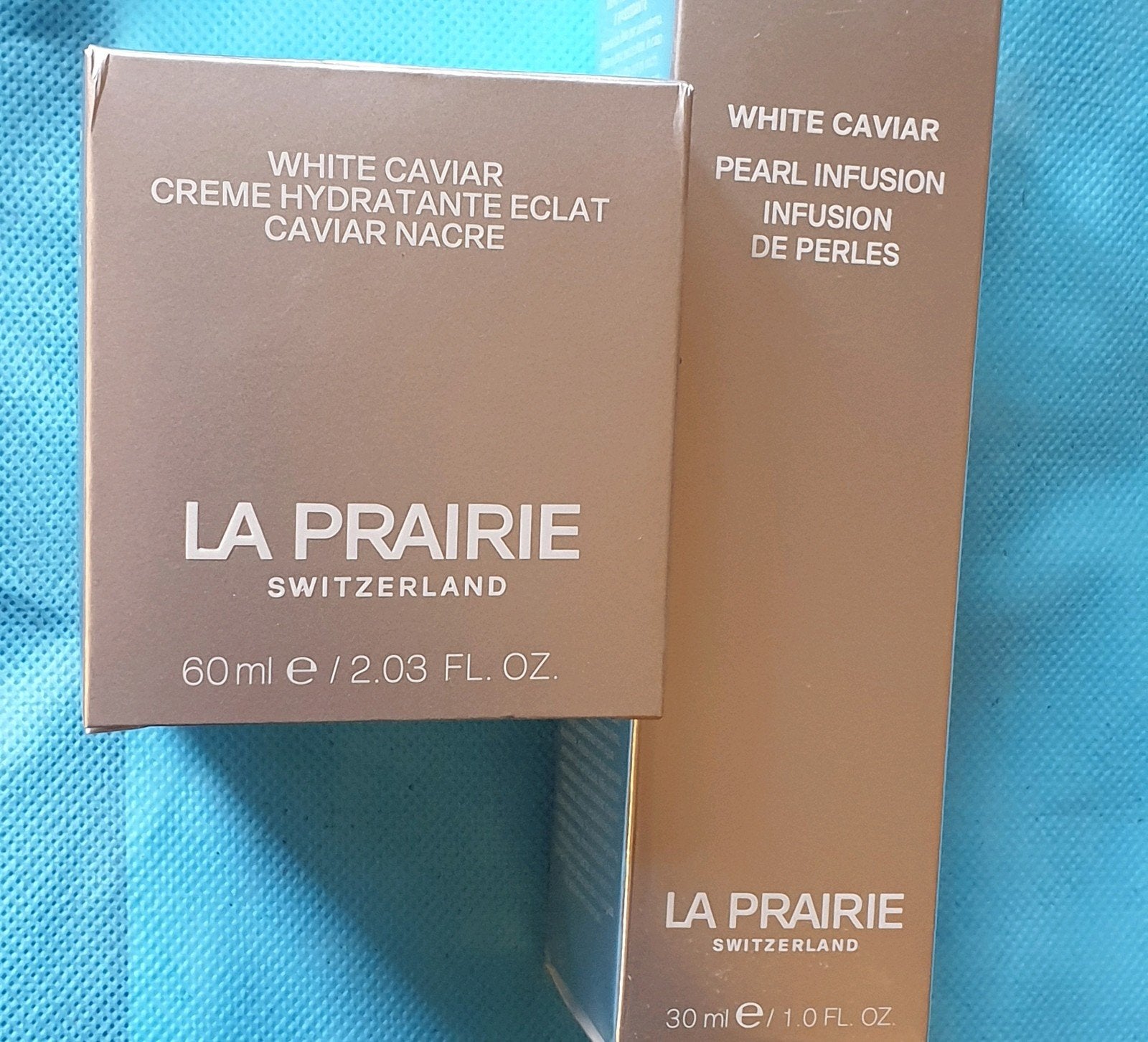 La Prairie White Caviar Crème + Serum Set, Verzenden, Nieuw, Gehele gezicht, Verzorging