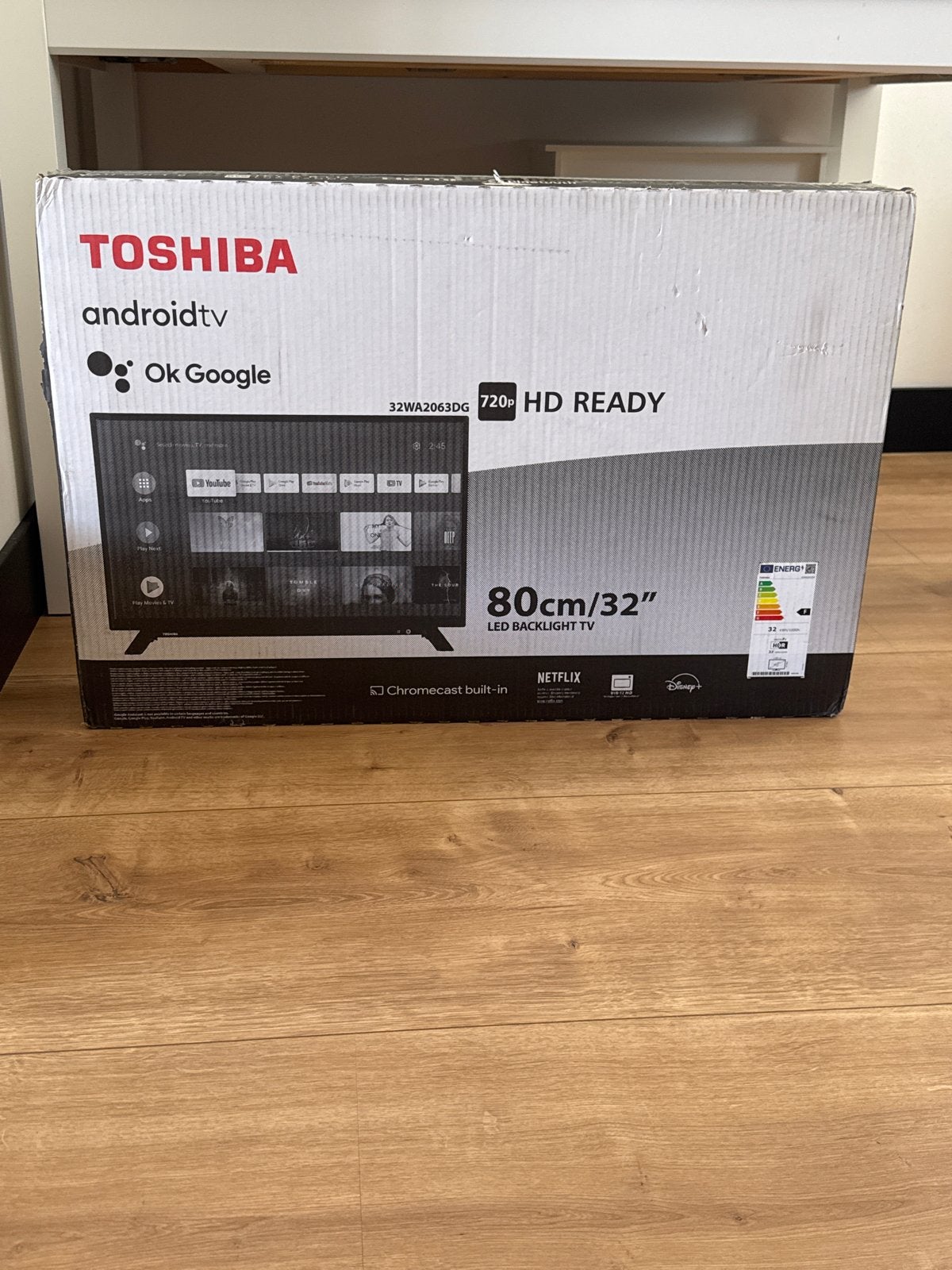 Toshiba Android TV 32" HD Ready met Chromecast, Ophalen, HD Ready (720p), Nieuw, 80 tot 100 cm