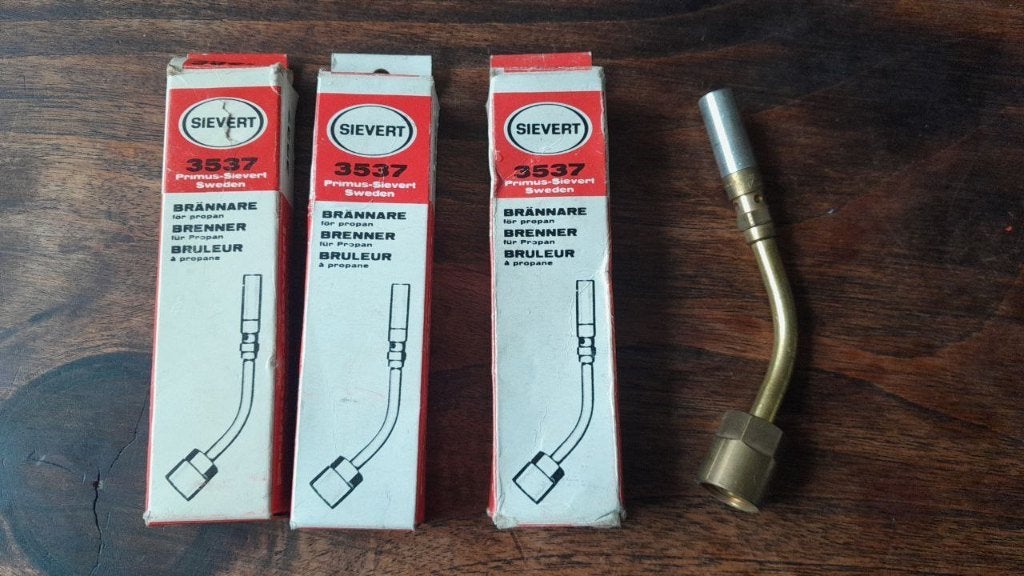 Sievert 3537 edelsmid brander met 3501 halspijp, Ophalen of Verzenden, Zo goed als nieuw, Overige typen, Skandia