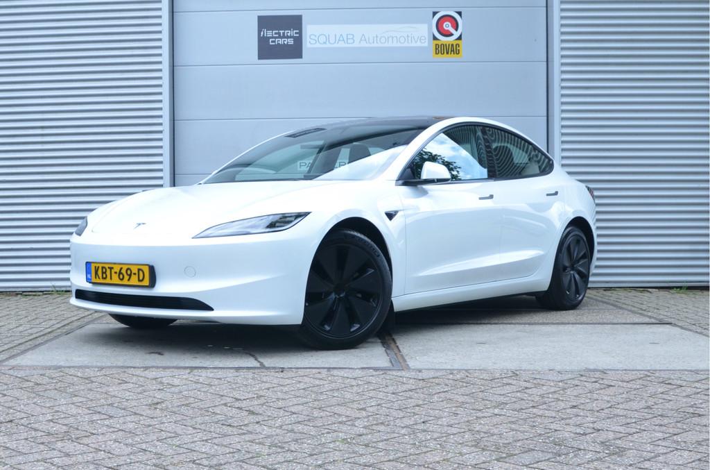 Tesla Model 3 RWD 60 kWh Highland, LFP Accu AutoPilot4.0 Ryz, Auto's, Tesla, Automaat, Achterwielaandrijving, Gebruikt, Zwart
