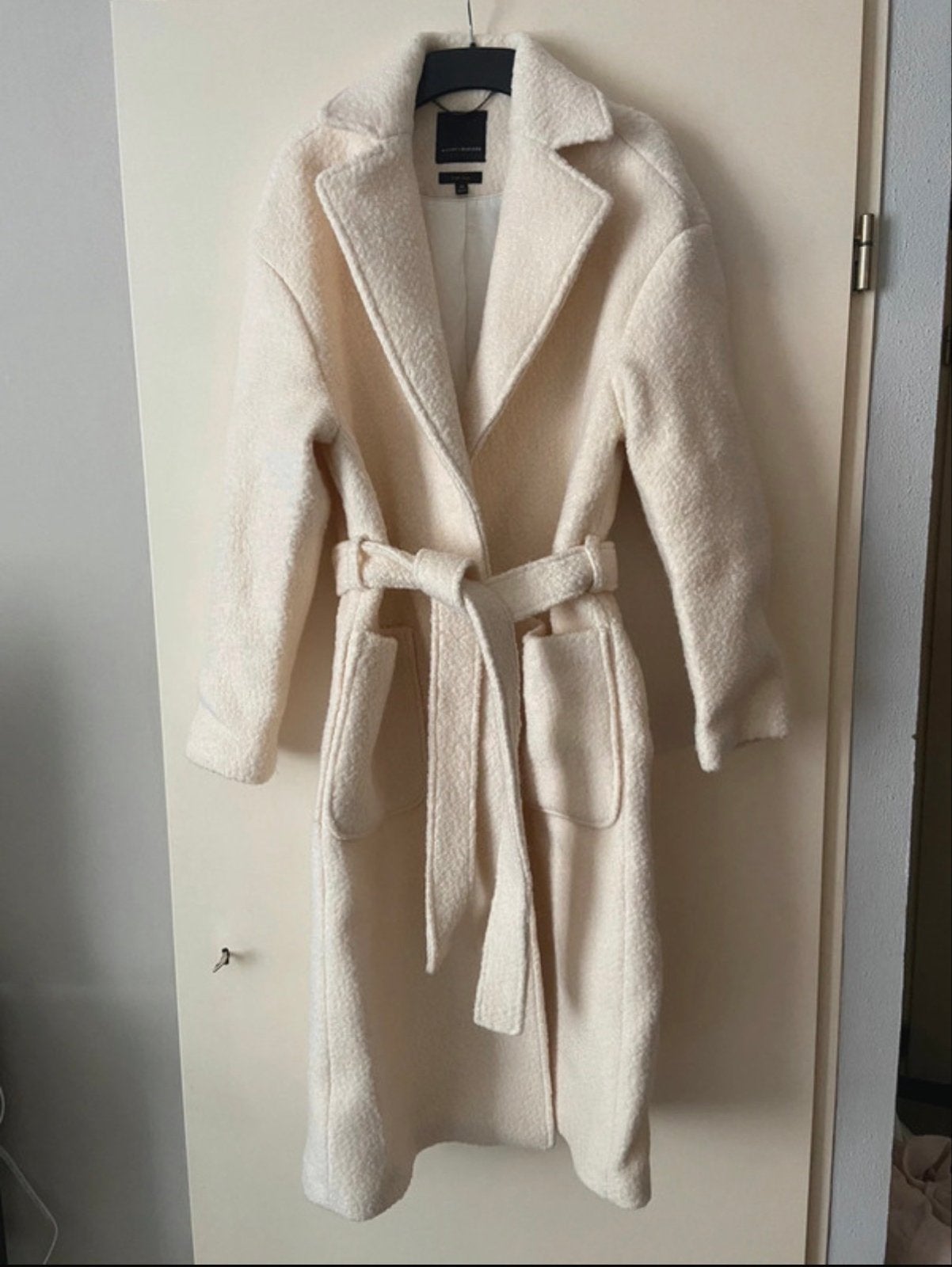 Mercer & Madison Wollen Jas - Crème - Maat XS, Verzenden, Nieuw, Maat 34 (XS) of kleiner, Beige