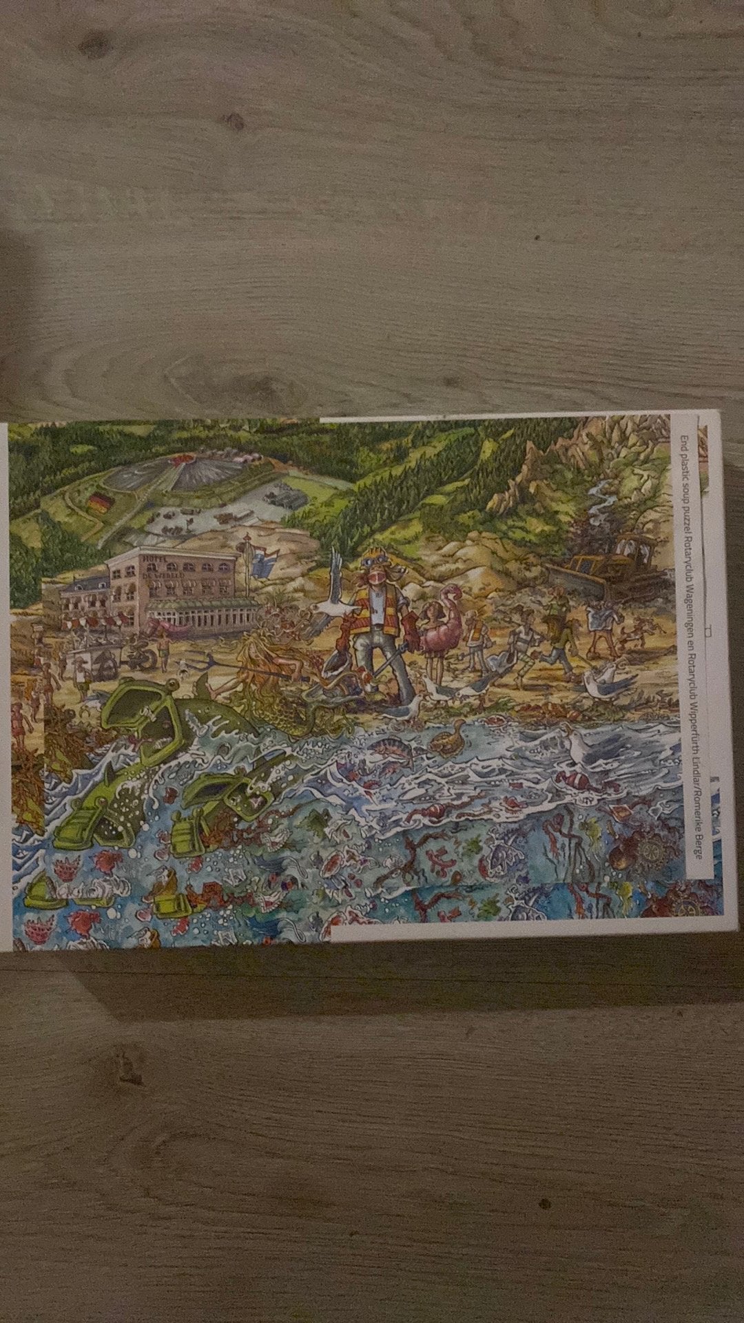 End plastic soup puzzel - 1000 stukjes, Ophalen, 500 t/m 1500 stukjes, Zo goed als nieuw, Legpuzzel