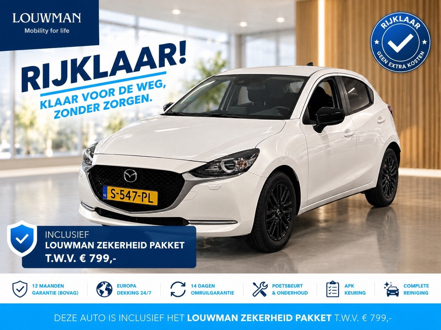 Mazda 2 1.5 Skyactiv-G Sportive | RIJKLAAR INCLUSIEF AFLEVER
