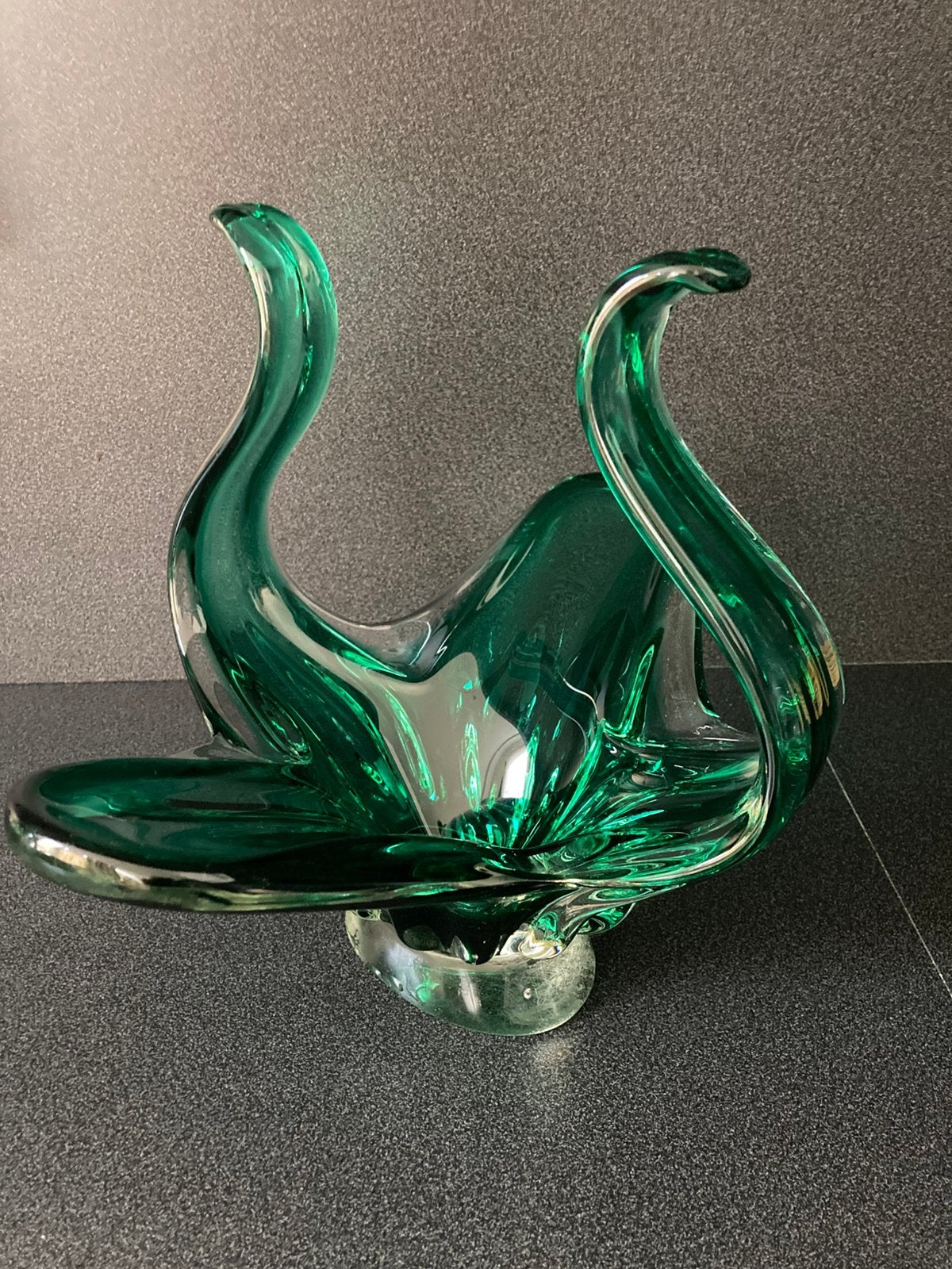 Murano schaal groen, Ophalen
