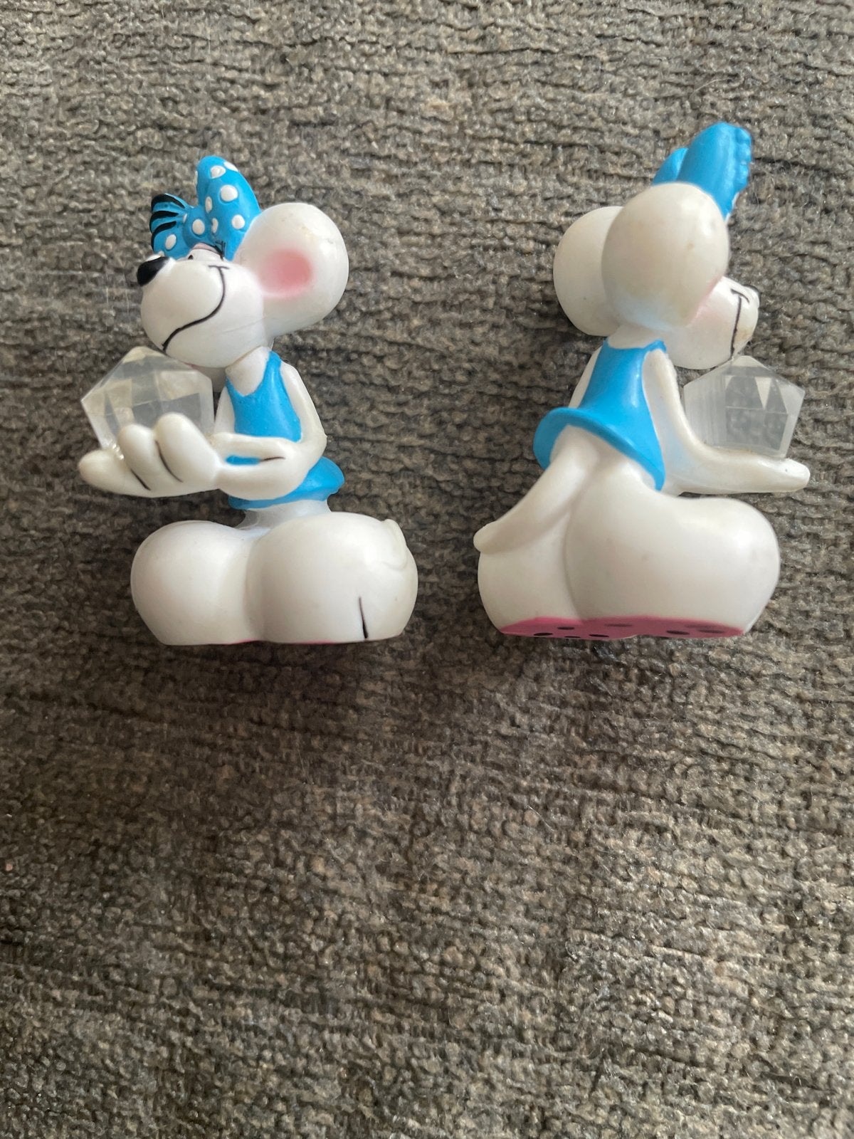 Vintage Diddlina Figuurtje met Kristal Jaren '90/'00, Ophalen of Verzenden, Diddlina, Gebruikt, Beeldje of Figuurtje