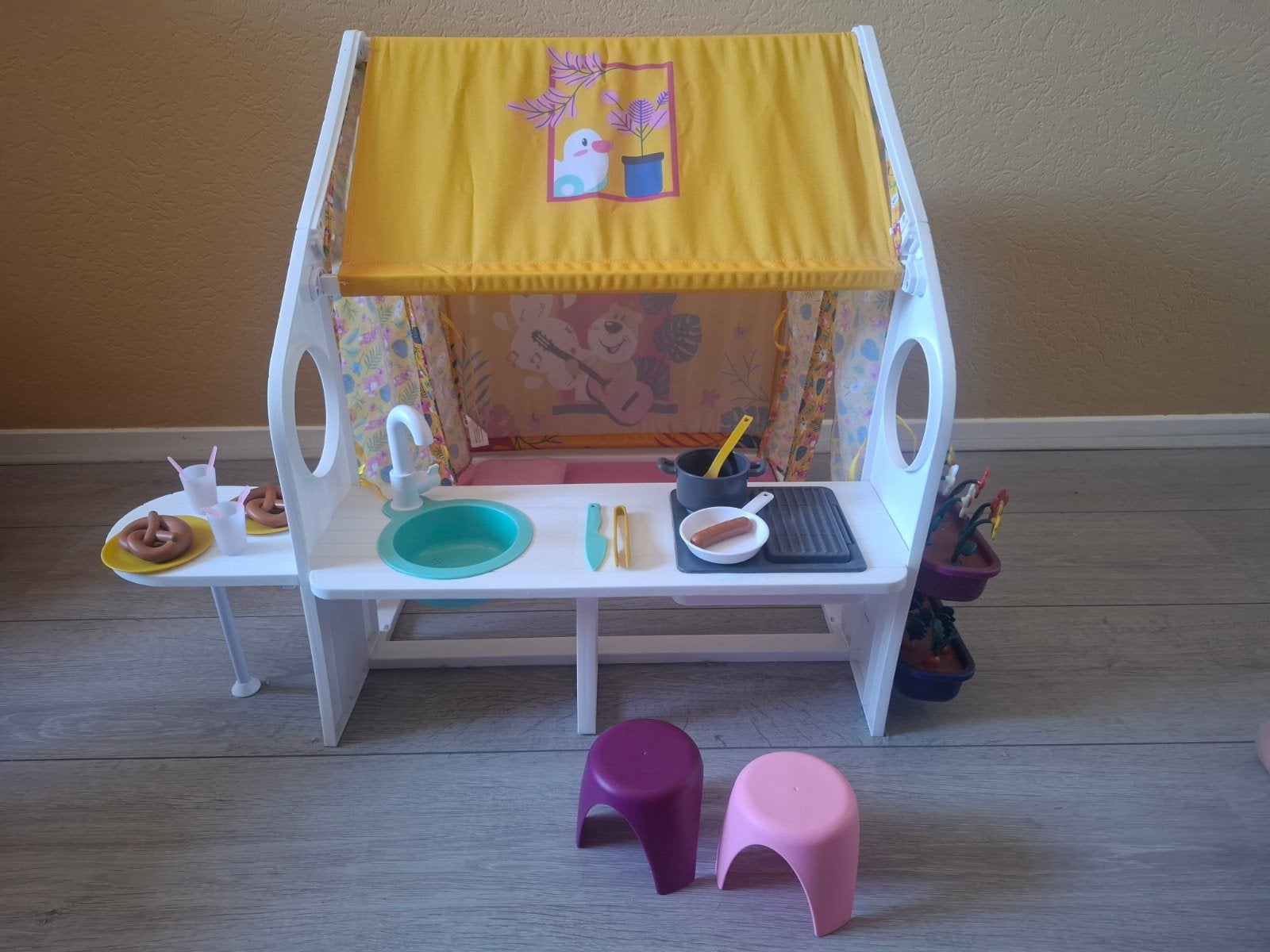BABY born Weekendhuis Compleet met Accessoires, Ophalen of Verzenden, Zo goed als nieuw, Babypop