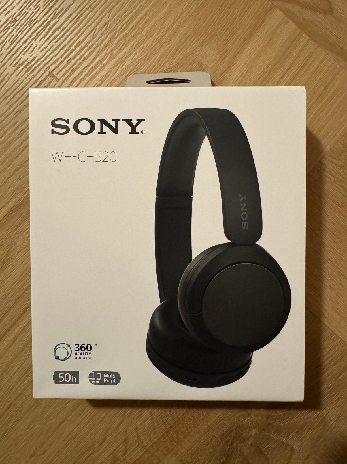 SONY WH-CH520 Draadloze Bluetooth Hoofdtelefoon Zwart